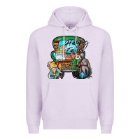 Lilac Happy Easter Premium Hoodie - CowhideDigitalArt
