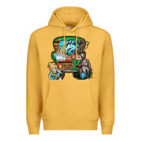 Mustard Happy Easter Premium Hoodie - CowhideDigitalArt