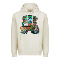 Oatmeal Heather Happy Easter Premium Hoodie - CowhideDigitalArt