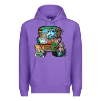 Purple Happy Easter Premium Hoodie - CowhideDigitalArt
