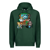 Sports Green Happy Easter Premium Hoodie - CowhideDigitalArt