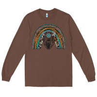 Chestnut western rainbow with bison Long Sleeve Tee - RanaPortraitStore