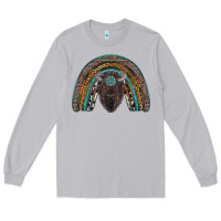 Moon Dust western rainbow with bison Long Sleeve Tee - RanaPortraitStore