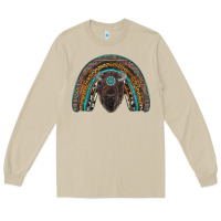 Mushroom western rainbow with bison Long Sleeve Tee - RanaPortraitStore