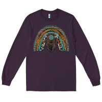 Plum western rainbow with bison Long Sleeve Tee - RanaPortraitStore