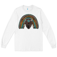 White western rainbow with bison Long Sleeve Tee - RanaPortraitStore