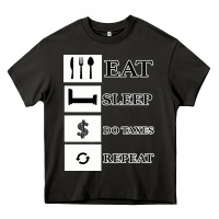 Asphalt Tax Day Eat Sleep Do Taxes Repeat Gift Heavy Core Tee - Bettercallsaul