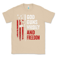 Mushroom God Guns Whiskey Freedom - Pro Gun American Flag Guns Arts Characters Classic Tee - maiPhamDesign