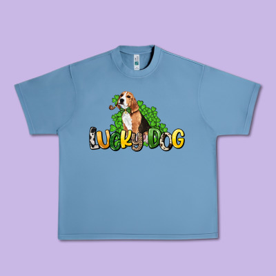 Lucky Dog St. Patrick's Urban Heavy Tee Designed By Howdyjamesfarm