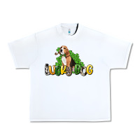 White lucky dog St. Patrick's Urban Heavy Tee - HowdyJamesFarm