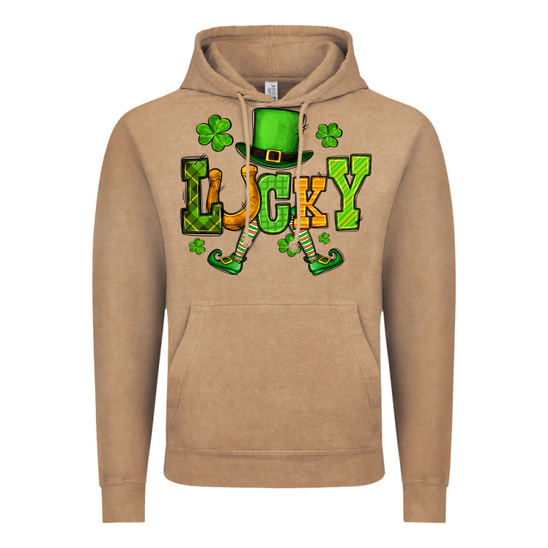 St. Patrick's Lucky Leprechaun Vintage Hoodie by OliviaCreatesArt | Teevron