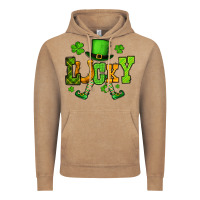 Vintage Coffee St. Patrick's lucky leprechaun Vintage Hoodie - OliviaCreatesArt