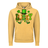 Vintage Mustard St. Patrick's lucky leprechaun Vintage Hoodie - OliviaCreatesArt