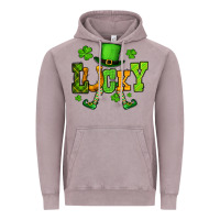 Vintage Zinc St. Patrick's lucky leprechaun Vintage Hoodie - OliviaCreatesArt