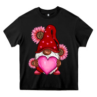 Black Valentine's Day afro gnome Heavy Core Tee - RanaPortraitStore