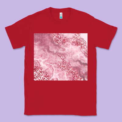 Glitter Pink Agate Classic Tee Designed By Tumblerdesignbyshophia