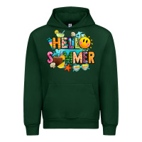 Forest Green hello summer Urban Hoodie - JahusDesignShop