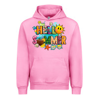 Fuchsia Pink hello summer Urban Hoodie - JahusDesignShop