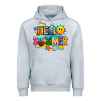 Heather Grey hello summer Urban Hoodie - JahusDesignShop