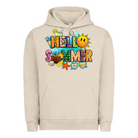 Pigment French Oak hello summer Urban Hoodie - JahusDesignShop