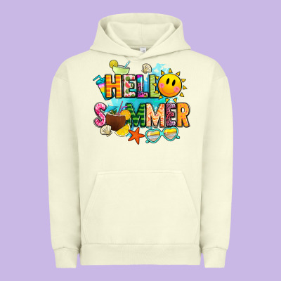 Hello Summer Urban Hoodie Designed By Jahusdesignshop