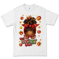 White one merry nana christmas afro messy bun Premium Tee - texasbilliewilder