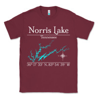 Burgundy Norris Lake, Tennessee Characters Video game Classic Tee - maiPhamDesign