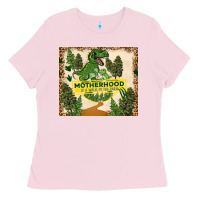 Bubblegum Pink motherhood is a walk in the park Ladies Tee - TumblerDesignByShophia