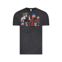 Vintage Black Oh my stars horse 4th of july Vintage Tee - CowGirlArtShop