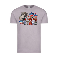 Vintage Zinc Oh my stars horse 4th of july Vintage Tee - CowGirlArtShop
