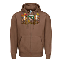 Chestnut western goats Zipper Hoodie - BarkalooDesign