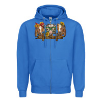 True Royal western goats Zipper Hoodie - BarkalooDesign