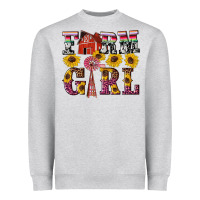 Heather Grey western farm girl Heavyweight Sweatshirt - Artiststas