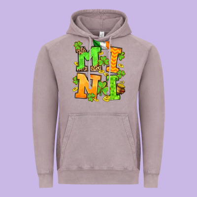 St. Patrick's Day Mini Vintage Hoodie Designed By Oliviacreatesart