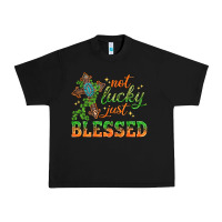 Black Not lucky just Blessed with Cross St. Patricks day Urban Heavy Tee - HowdyJamesFarm