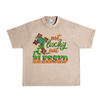 French Oak Not lucky just Blessed with Cross St. Patricks day Urban Heavy Tee - HowdyJamesFarm