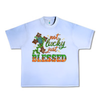 Grape Ice Not lucky just Blessed with Cross St. Patricks day Urban Heavy Tee - HowdyJamesFarm