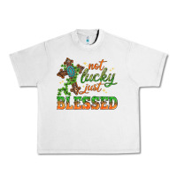 Lunar Rock Not lucky just Blessed with Cross St. Patricks day Urban Heavy Tee - HowdyJamesFarm