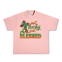 Salmon Not lucky just Blessed with Cross St. Patricks day Urban Heavy Tee - HowdyJamesFarm