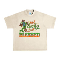 Sandshell Not lucky just Blessed with Cross St. Patricks day Urban Heavy Tee - HowdyJamesFarm