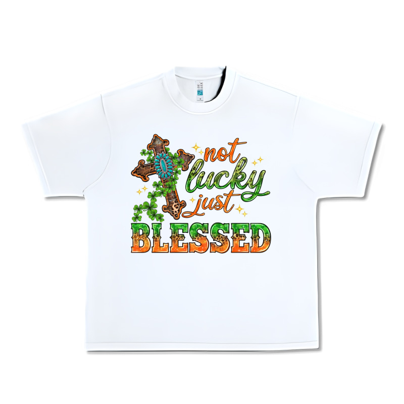 Not Lucky Just Blessed With Cross St. Patricks Day Urban Heavy Tee by HowdyJamesFarm | Teevron