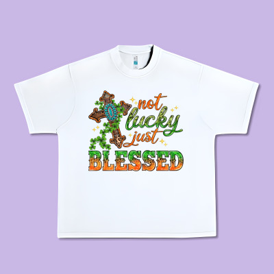 Not Lucky Just Blessed With Cross St. Patricks Day Urban Heavy Tee Designed By Howdyjamesfarm