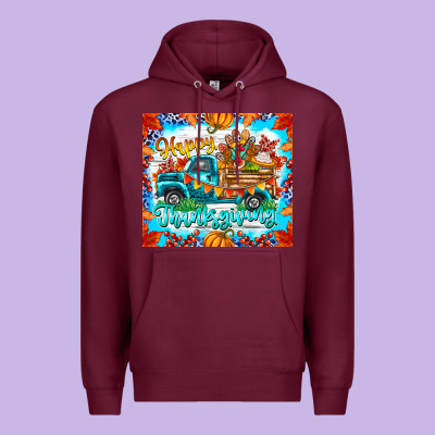 Happy Thanksgiving Premium Hoodie Designed By Cowhidedigitalart