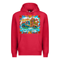 Cardinal happy thanksgiving Premium Hoodie - CowhideDigitalArt