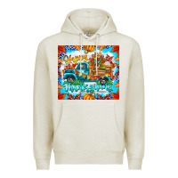Oatmeal Heather happy thanksgiving Premium Hoodie - CowhideDigitalArt