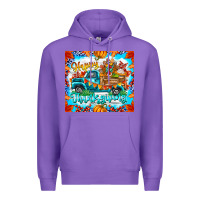 Purple happy thanksgiving Premium Hoodie - CowhideDigitalArt