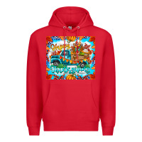 Red happy thanksgiving Premium Hoodie - CowhideDigitalArt