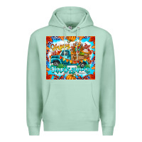 Seafoam happy thanksgiving Premium Hoodie - CowhideDigitalArt