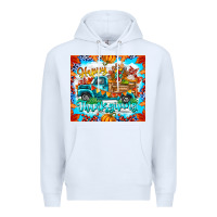 White happy thanksgiving Premium Hoodie - CowhideDigitalArt