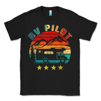 Black rv pilot camping funny vintage motorhome travel vacation t shirt Classic Tee - maiPhamDesign